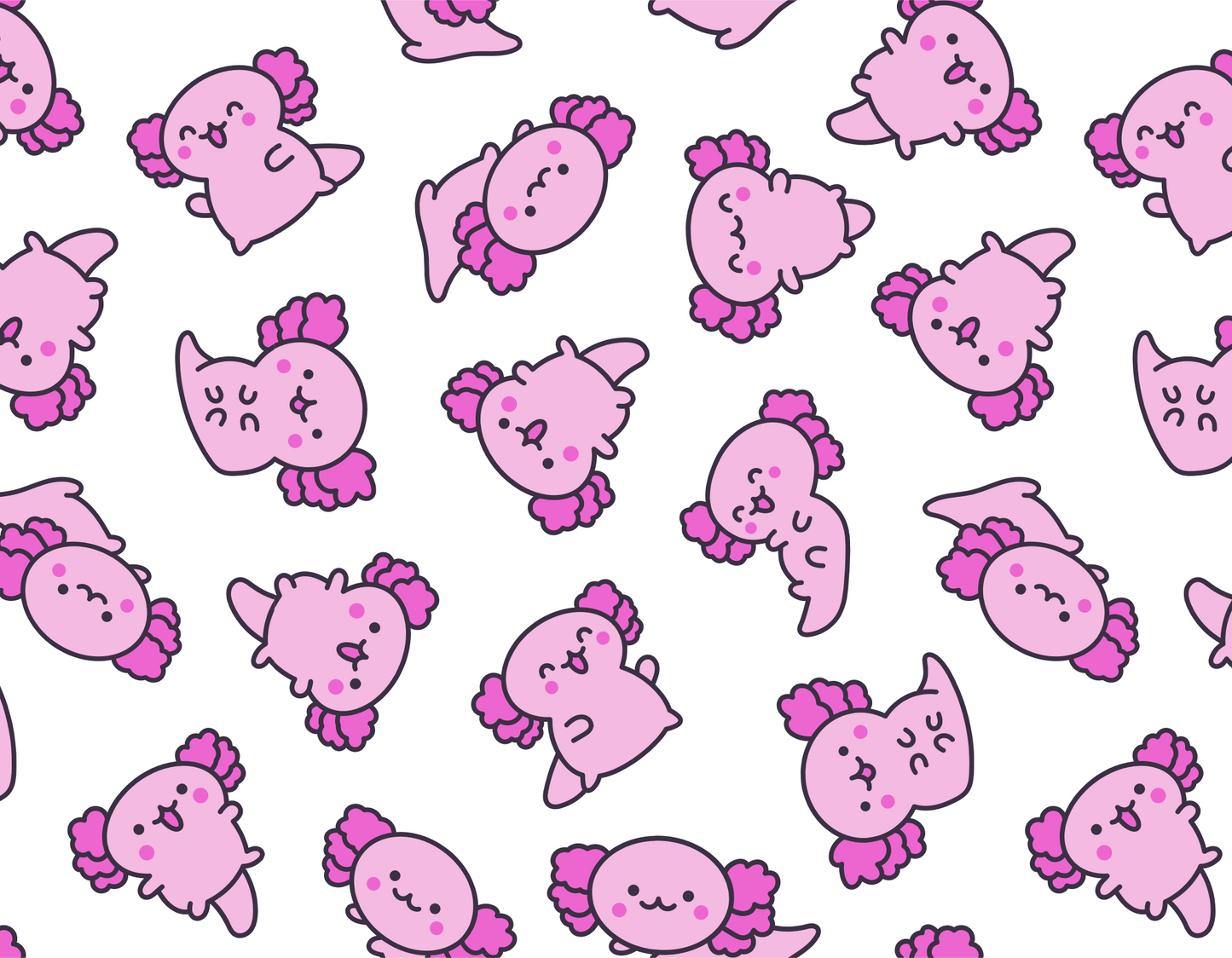 Sweet Axolotl Vibes Cropped T-Shirt - White